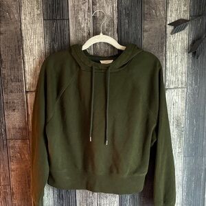 Universal Thread Cropped Dark Green Women's Hoodie